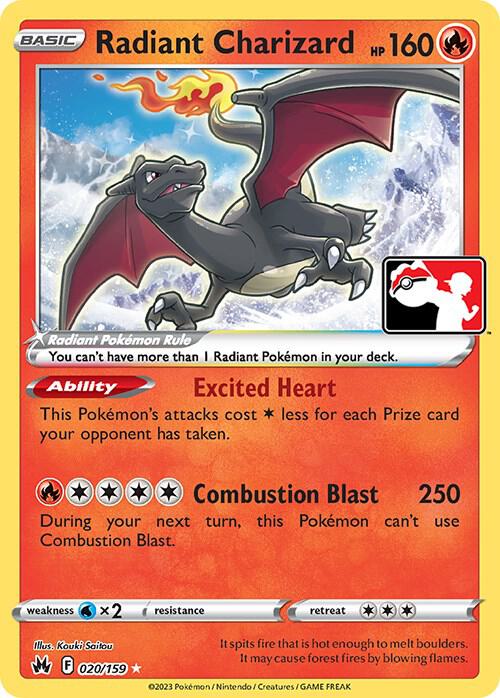 Radiant Charizard - 020/159 [Prize Pack Series Cards]