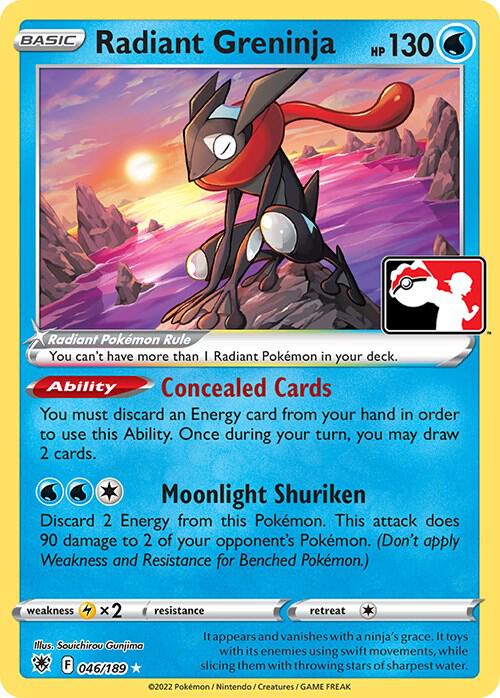 Radiant Greninja - 046/189 [Prize Pack Series Cards]