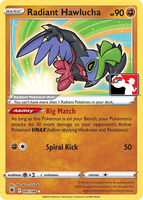 Radiant Hawlucha - 081/189 [Prize Pack Series Cards]