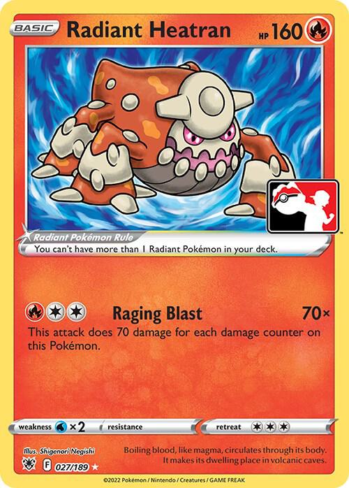 Radiant Heatran - 027/189 [Prize Pack Series Cards]