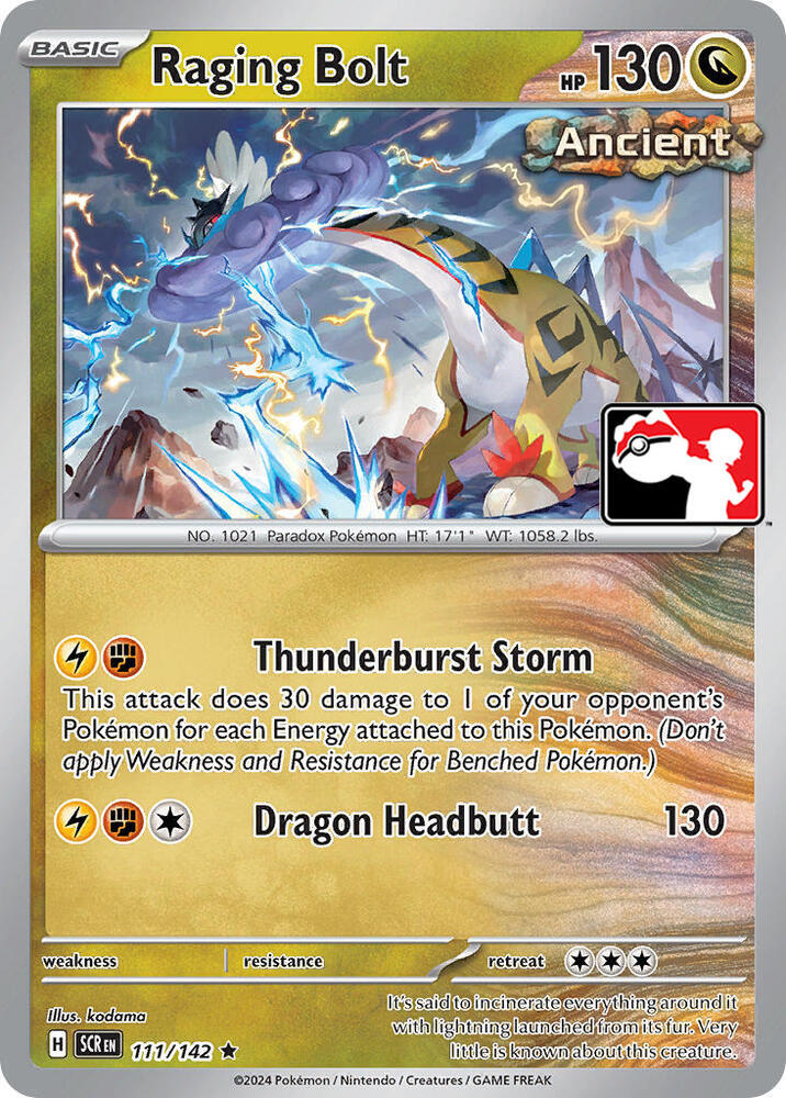 Raging Bolt - 111/142 [Prize Pack Series Cards]