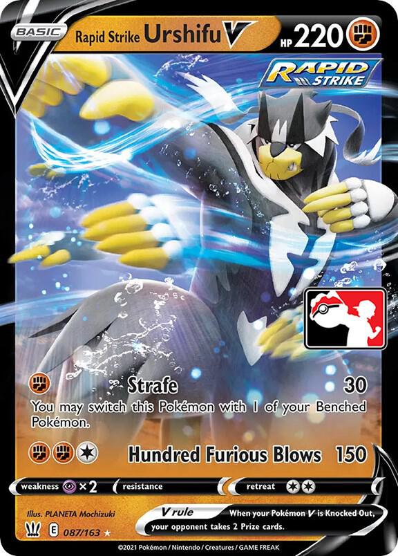 Rapid Strike Urshifu V - 087/163 [Prize Pack Series Cards]