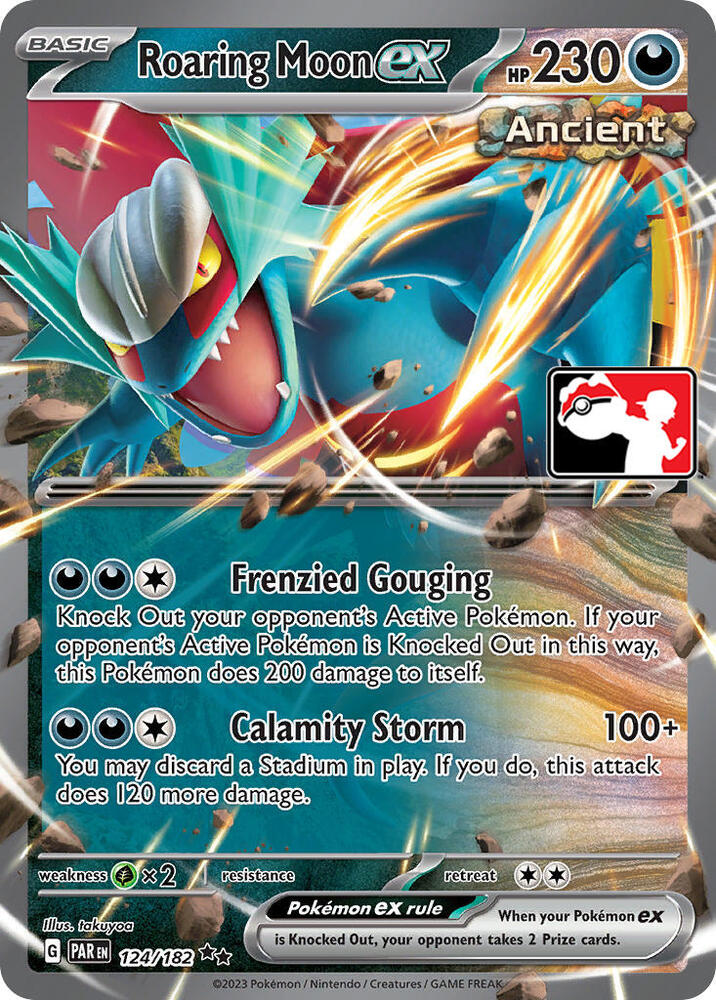 Roaring Moon ex - 124/182 [Prize Pack Series Cards]