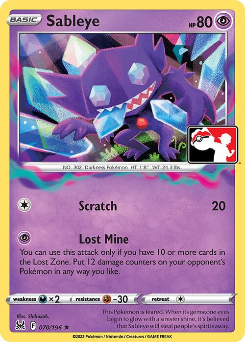 Sableye - 070/196 [Prize Pack Series Cards]