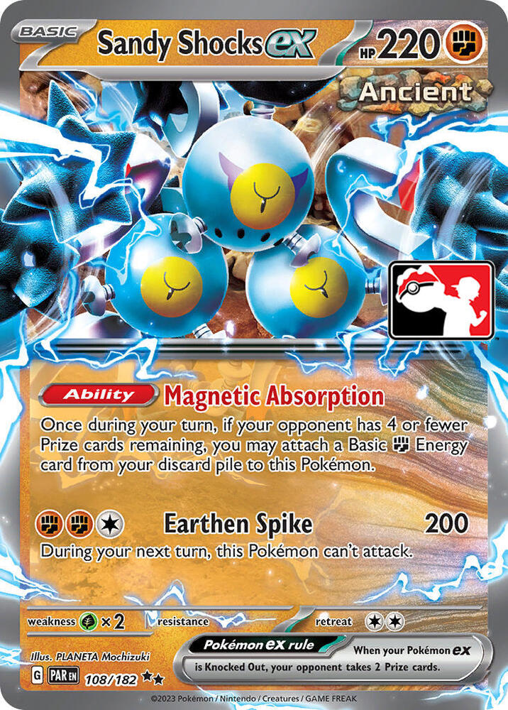Sandy Shocks ex - 108/182 [Prize Pack Series Cards]