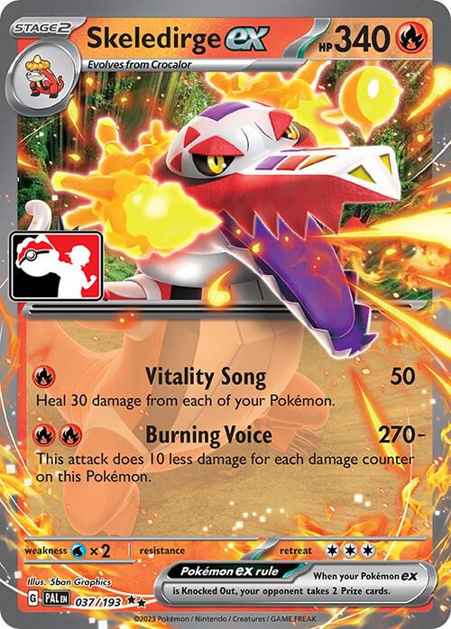 Skeledirge ex - 037/193 [Prize Pack Series Cards]