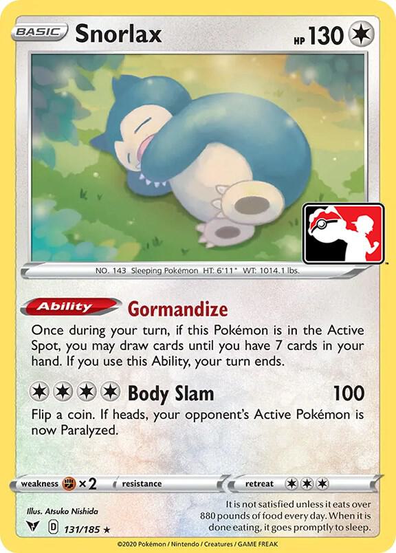 Snorlax - 131/185 [Prize Pack Series Cards]