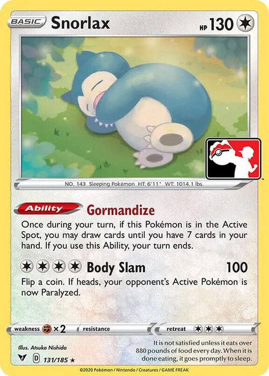 Snorlax - 131/185 [Prize Pack Series Cards]