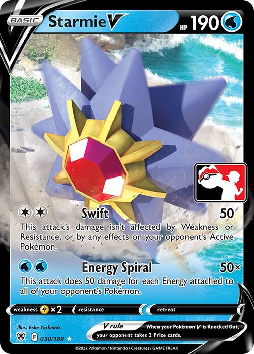 Starmie V - 030/189 [Prize Pack Series Cards]