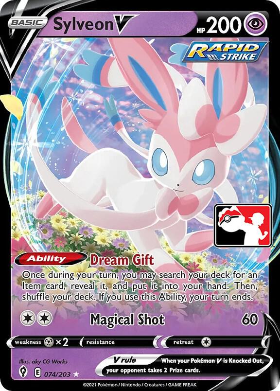 Sylveon V - 074/203 [Prize Pack Series Cards]