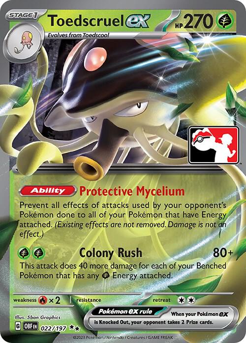 Toedscruel ex - 022/197 [Prize Pack Series Cards]