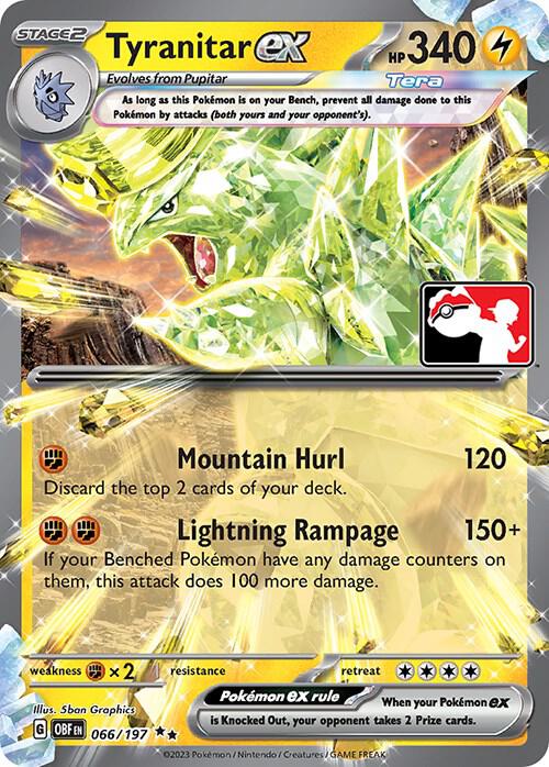 Tyranitar ex - 066/197 [Prize Pack Series Cards]