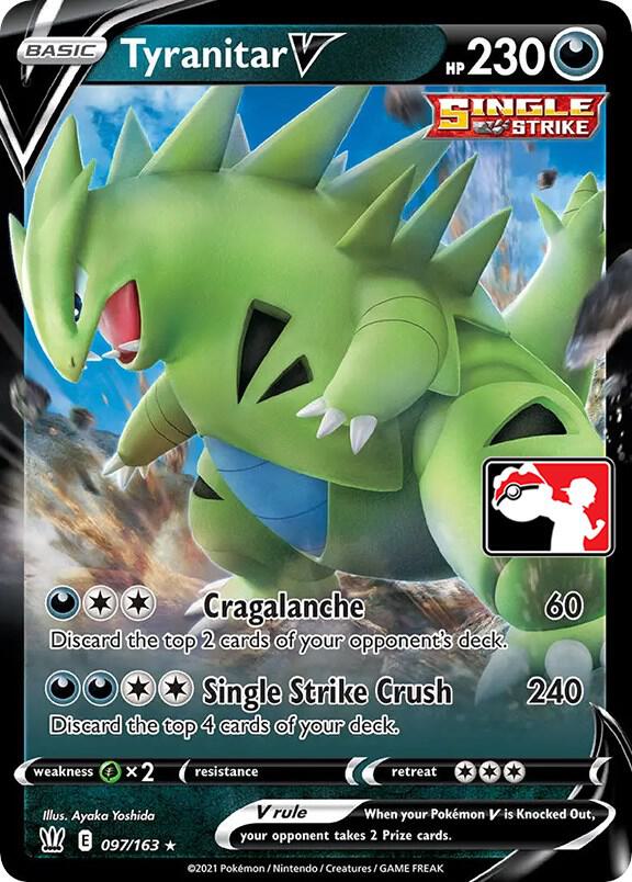 Tyranitar V - 097/163 [Prize Pack Series Cards]