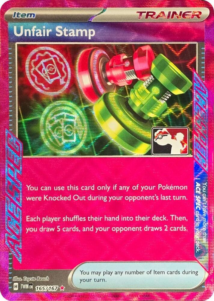Unfair Stamp - 165/167 [Prize Pack Series Cards]