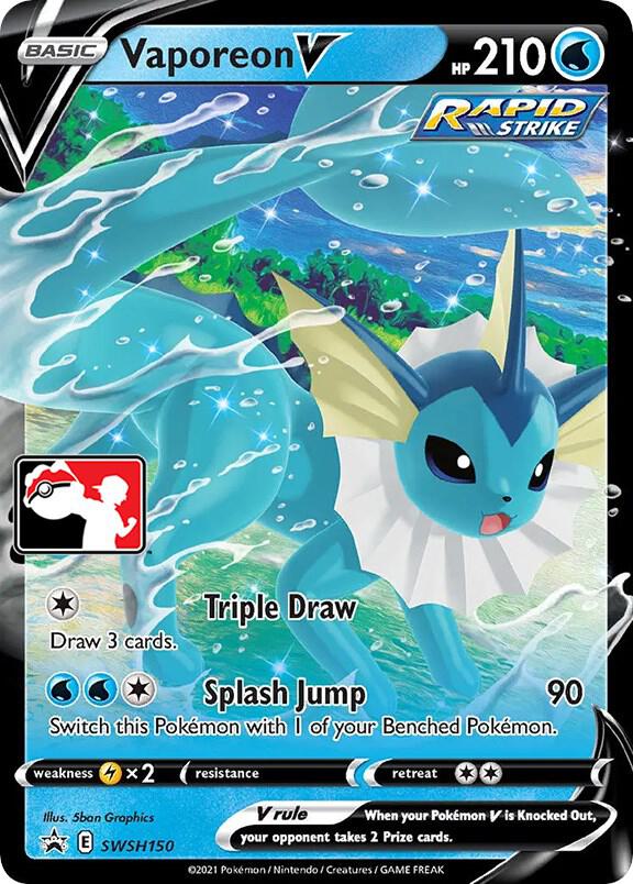Vaporeon V - SWSH150 [Prize Pack Series Cards]