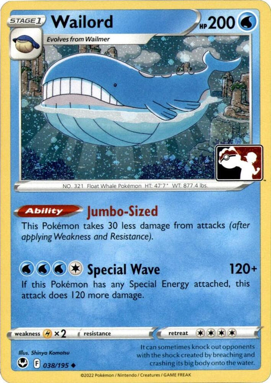 Wailord - 038/195 (Cosmos Holo) [Prize Pack Series Cards]