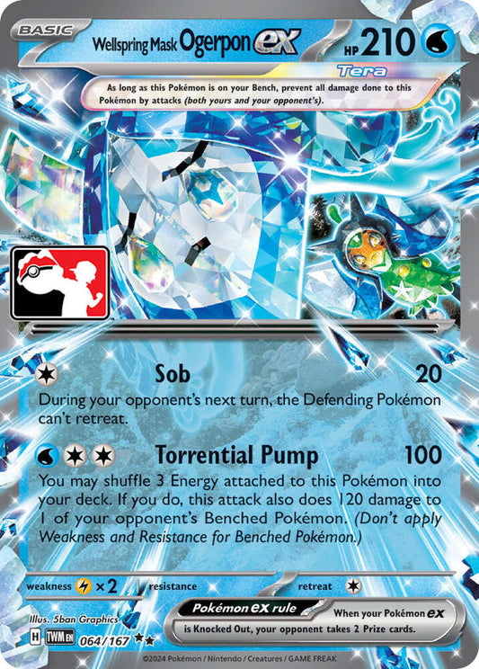 Wellspring Mask Ogerpon ex - 064/167 [Prize Pack Series Cards]