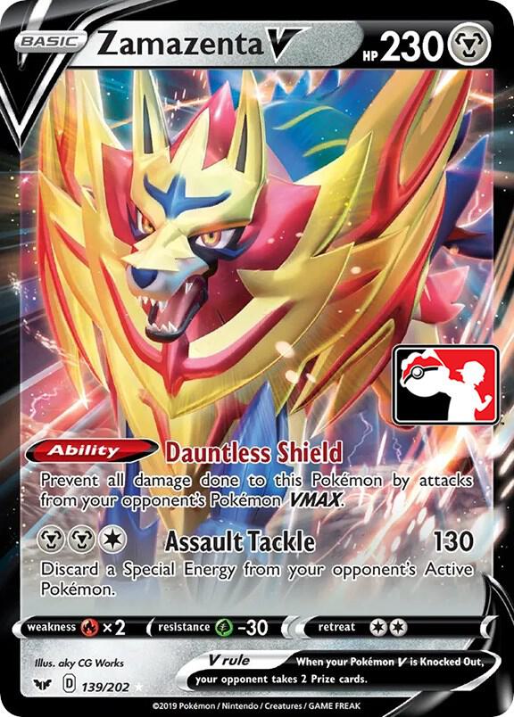 Zamazenta V - 139/202 [Prize Pack Series Cards]