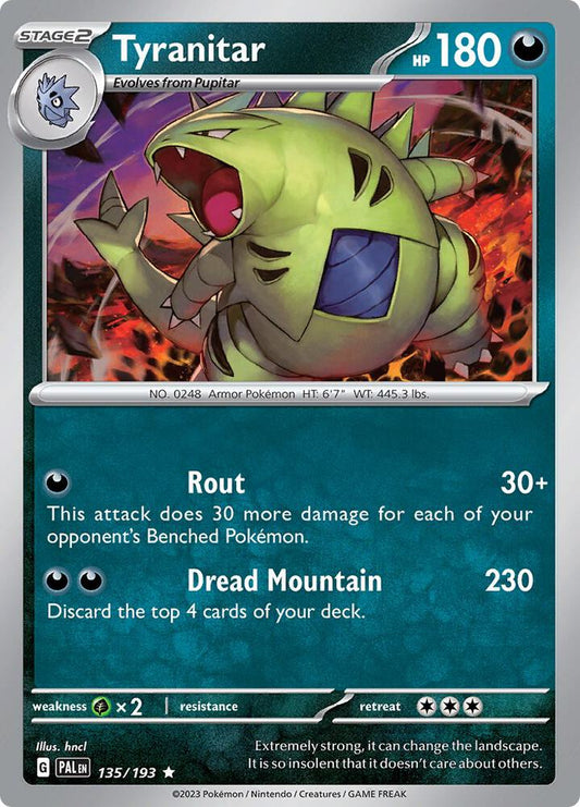 Tyranitar - 135/193 [SV02 Paldea Evolved]