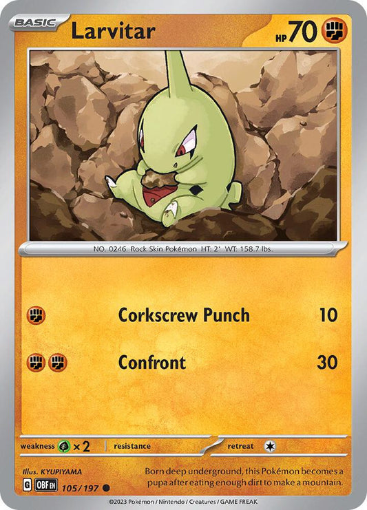 Larvitar (105/197) [SV03 Obsidian Flames]