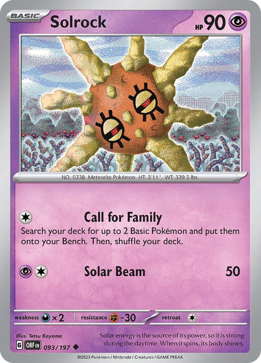 Solrock (093/197) [SV03 Obsidian Flames]