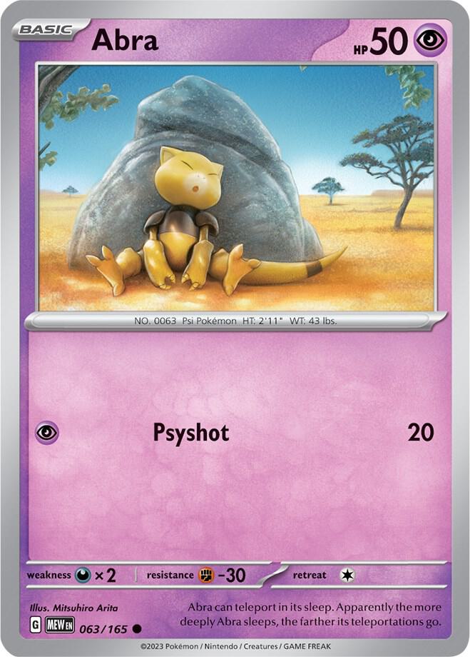 Abra (063/165) [SV Scarlet and Violet 151]