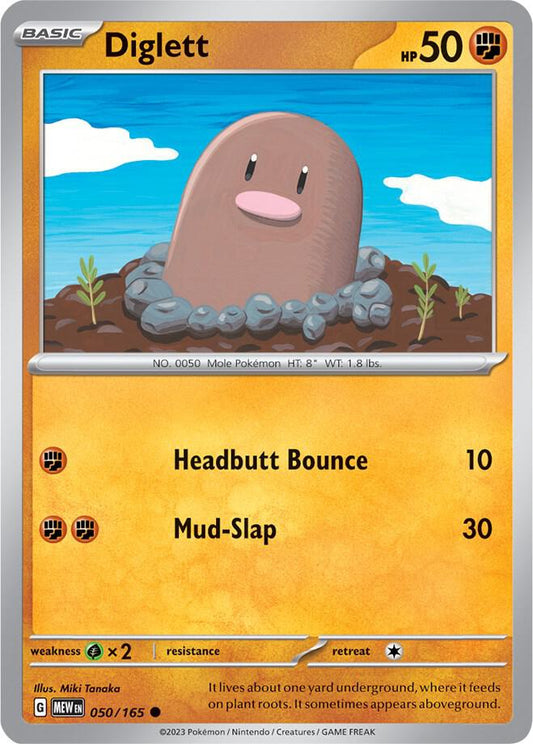 Diglett (050/165) [SV Scarlet and Violet 151]