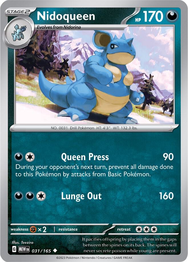 Nidoqueen (031/165) [SV Scarlet and Violet 151]