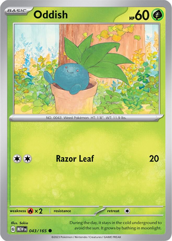 Oddish (043/165) [SV Scarlet and Violet 151]