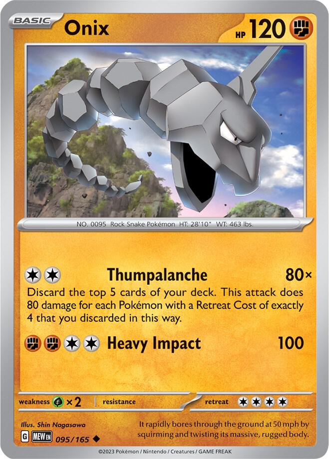Onix (095/165) [SV Scarlet and Violet 151]