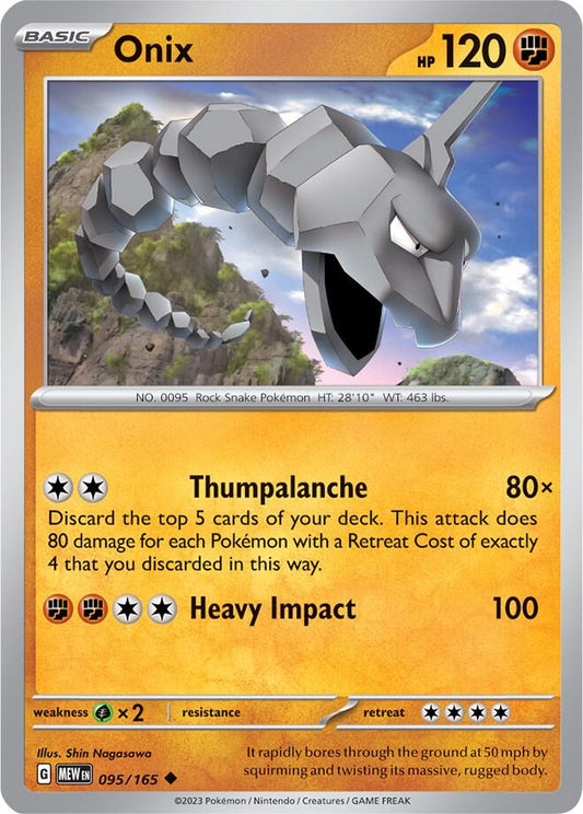 Onix (095/165) [SV Scarlet and Violet 151]