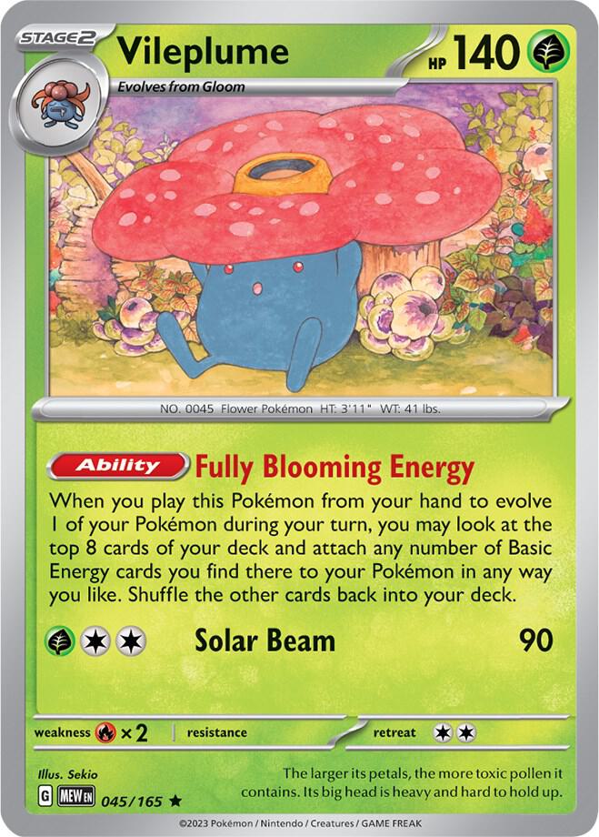 Vileplume (045/165) [SV Scarlet and Violet 151]