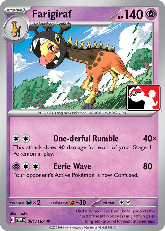 Farigiraf - 084/167 [Prize Pack Series Cards]