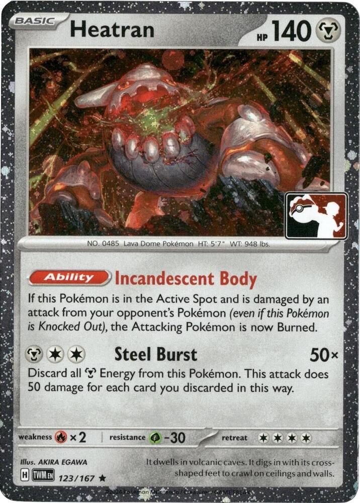 Heatran - 123/167 (Cosmos Holo) [Prize Pack Series Cards]