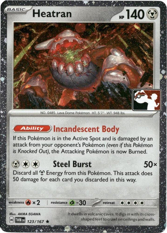Heatran - 123/167 (Cosmos Holo) [Prize Pack Series Cards]