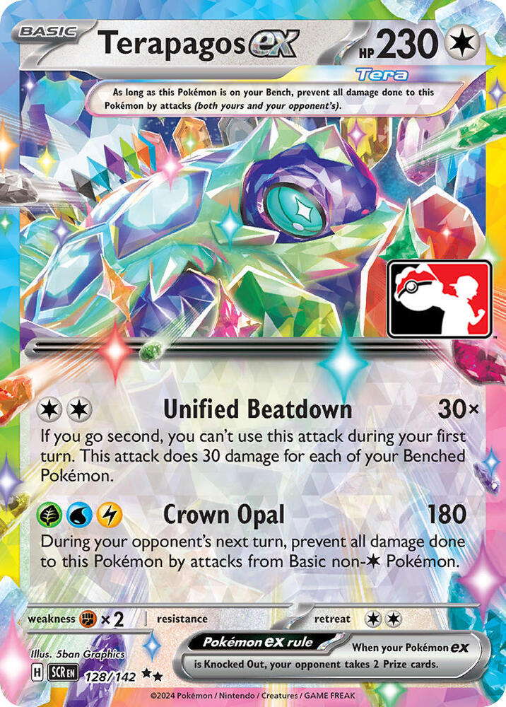 Terapagos ex - 128/142 (Prize Pack Series 6) [Prize Pack Series Cards]