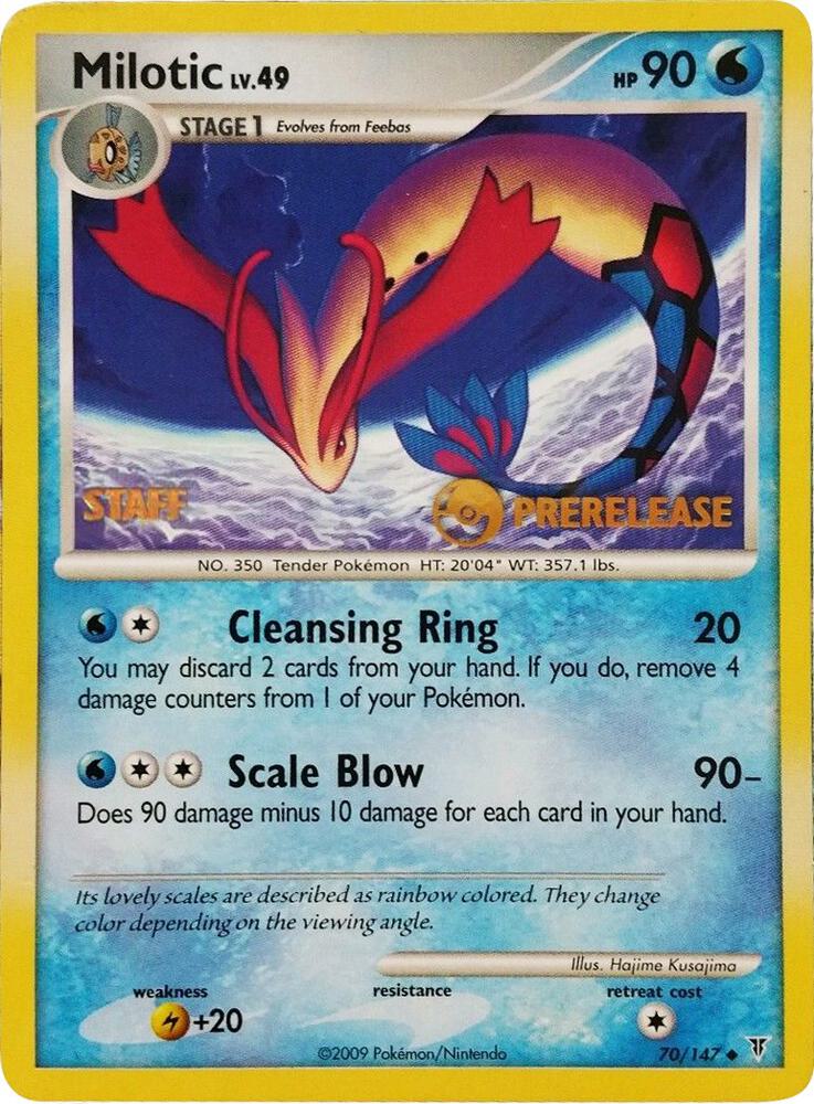 Milotic - 70/147 (Prerelease) [Staff] [Nintendo Promos]