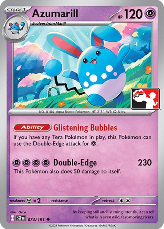 Azumarill - 074/191 [Prize Pack Series Cards]