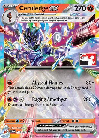 Ceruledge ex - 036/191 [Prize Pack Series Cards]