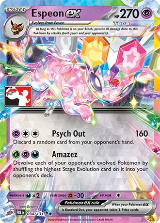 Espeon ex - 034/131 [Prize Pack Series Cards]