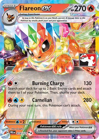 Flareon ex - 014/131 [Prize Pack Series Cards]