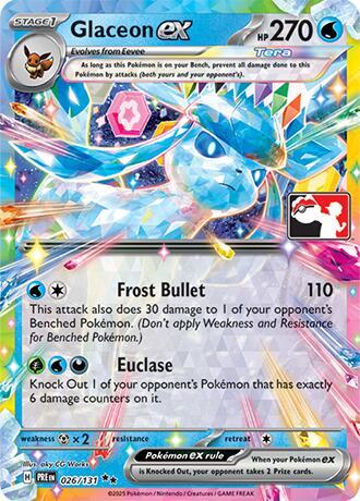 Glaceon ex - 026/131 [Prize Pack Series Cards]