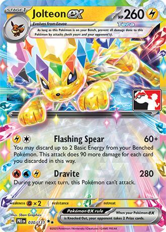 Jolteon ex - 030/131 [Prize Pack Series Cards]