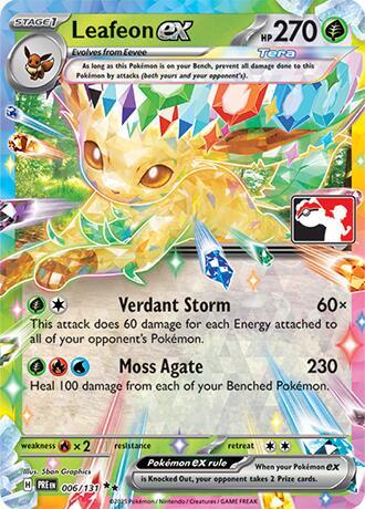 Leafeon ex - 006/131 [Prize Pack Series Cards]