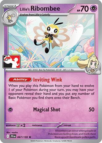 Lillie's Ribombee - 067/159 [Prize Pack Series Cards]