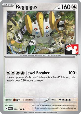 Regigigas - 086/131 [Prize Pack Series Cards]