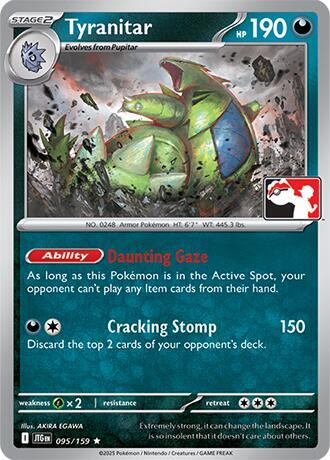 Tyranitar - 095/159 [Prize Pack Series Cards]