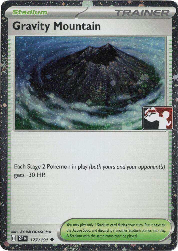 Gravity Mountain - 177/191 (Cosmos Holo) [Prize Pack Series Cards]