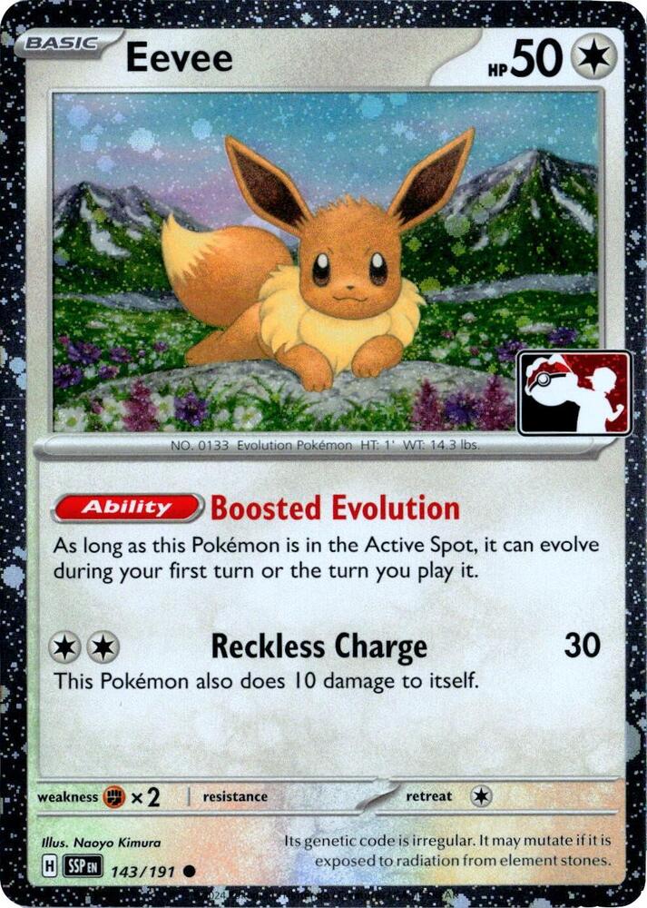 Eevee - 143/191 (Cosmos Holo) [Prize Pack Series Cards]