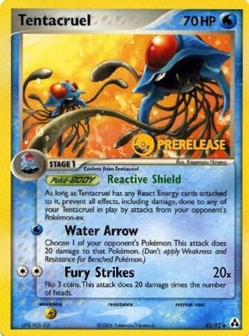 Tentacruel - 45/92 (Prerelease) [Nintendo Promos]